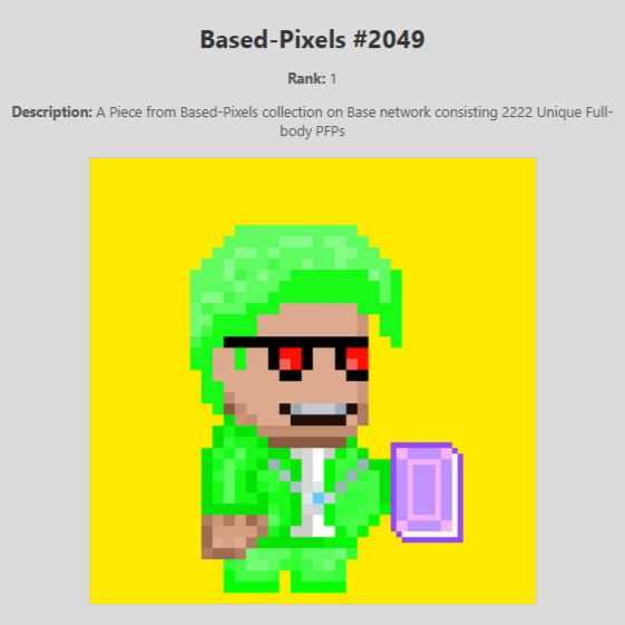 Based-Pixels Rank Checker